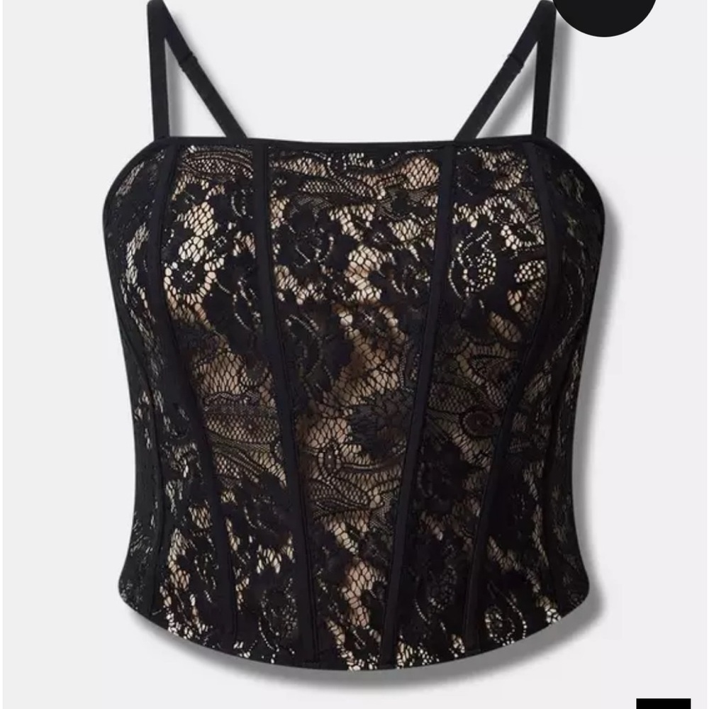 Lace Corset Crop Top